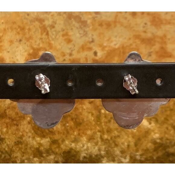 Sterling Silver Swirl Stud Earrings Vintage - Picture 6 of 6